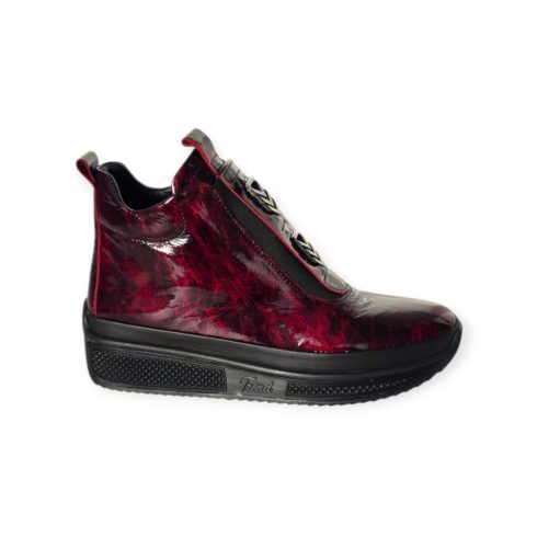 Via Roma bordó lakk boka - 216 0222 