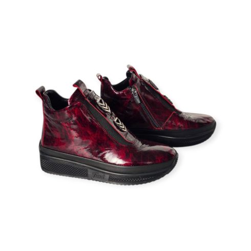 Via Roma bordó lakk boka - 216 0222 