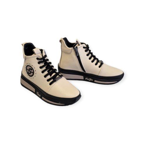 Via Roma bézs bokacsizma - 216 KS