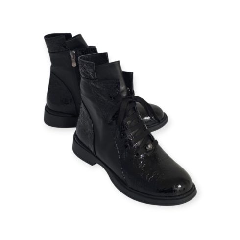 Via Roma gyűrt lakk bakancs - 264 1773