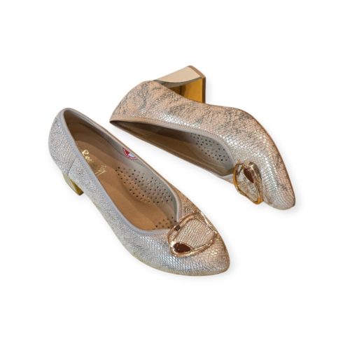 Via Roma arany női cipő - N175