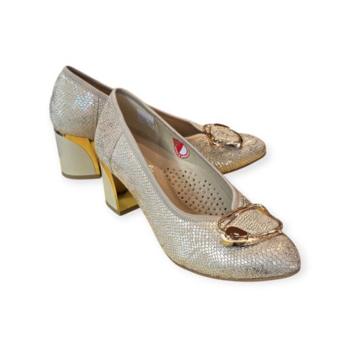 Via Roma arany női cipő - N175