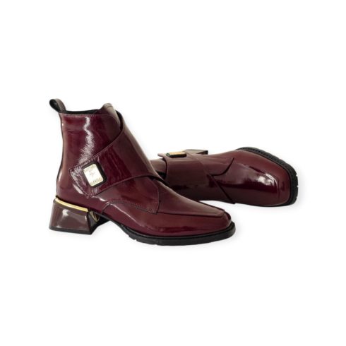 Via Roma bordó lakk boka - 306 211