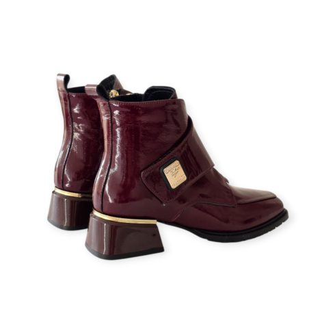 Via Roma bordó lakk boka - 306 211