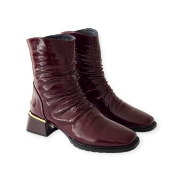 Via Roma burgundy női csizma - 306 225