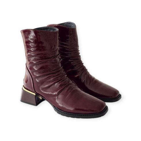 Via Roma burgundy női csizma - 306 225