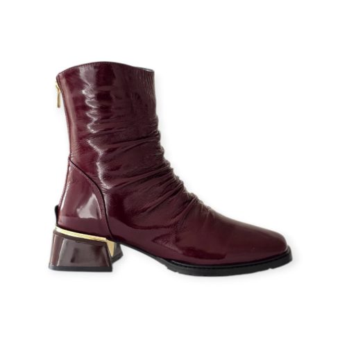 Via Roma burgundy női csizma - 306 225
