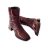 Via Roma burgundy női csizma - 306 225