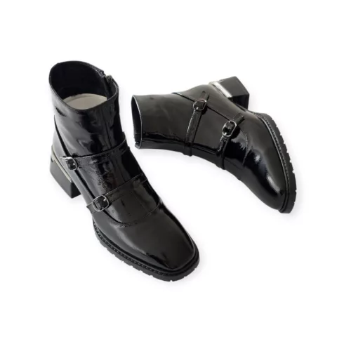 Via Roma lakk bokacsizma - 306 228