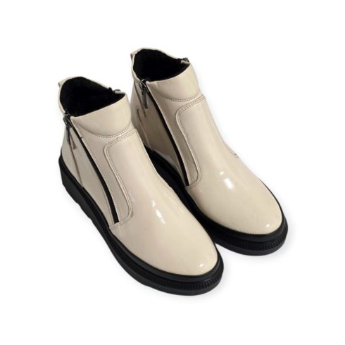 Via Roma bézs lakk boka - 430 603 