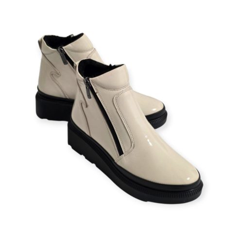 Via Roma bézs lakk boka - 430 603 