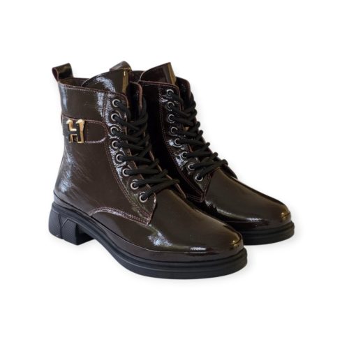 Via Roma barna lakk bakancs - 443 278