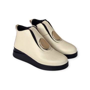 Via Roma bézs bokacipő - 454 6037