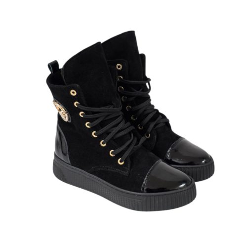 Via Roma fekete bokacsizma 8030