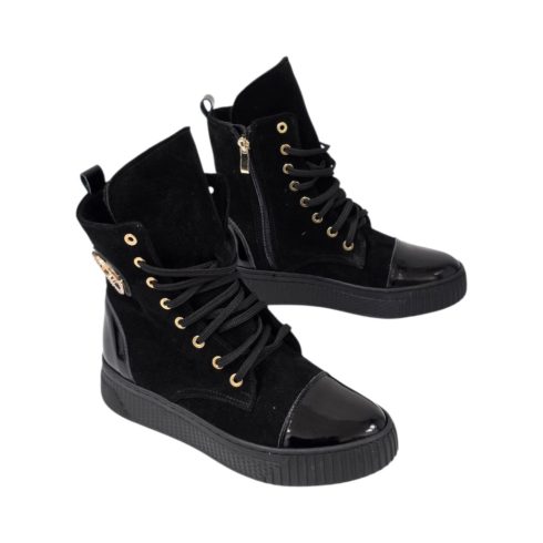 Via Roma fekete bokacsizma 8030