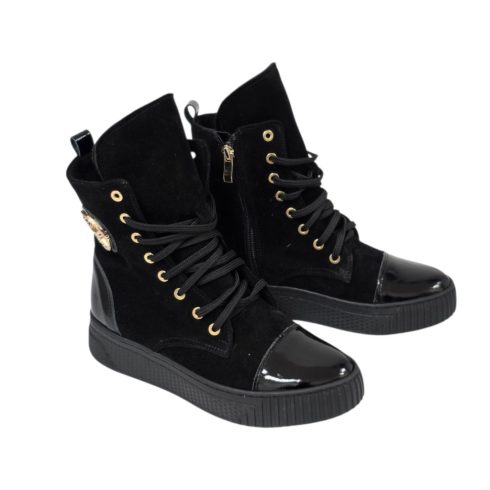 Via Roma fekete bokacsizma 8030