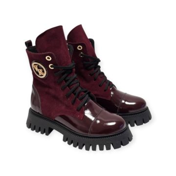 Via Roma bordó bakancs - 8301